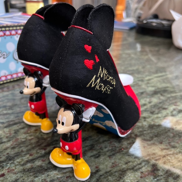 Irregular Choice Shoes - Irregular Choice Black and Red Mickey Mouse Heels